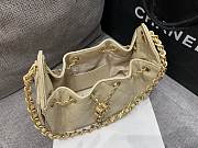 Chanel Mini 25 Handbag Beige Caviar 22x20x12.5cm - 5