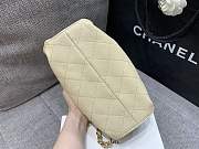 Chanel Mini 25 Handbag Beige Caviar 22x20x12.5cm - 4