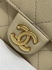 Chanel Mini 25 Handbag Beige Caviar 22x20x12.5cm - 2