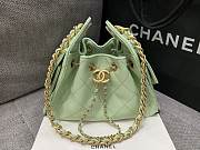 Chanel Mini 25 Handbag Green Caviar 22x20x12.5cm - 1