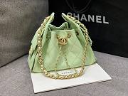 Chanel Mini 25 Handbag Green Caviar 22x20x12.5cm - 4