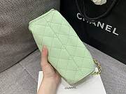 Chanel Mini 25 Handbag Green Caviar 22x20x12.5cm - 3