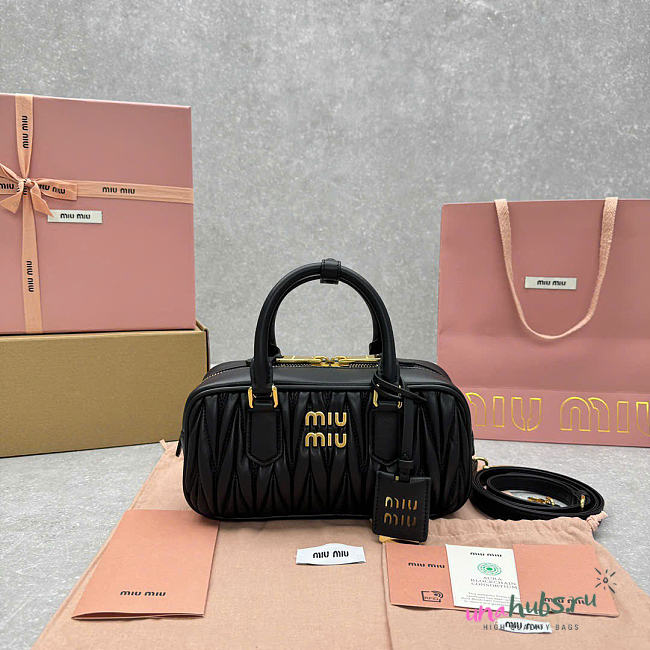 Miu Miu Arcadie Bag Black 23cm - 1