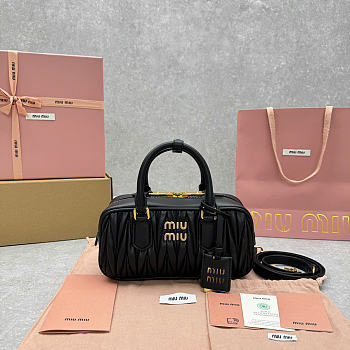Miu Miu Arcadie Bag Black 23cm