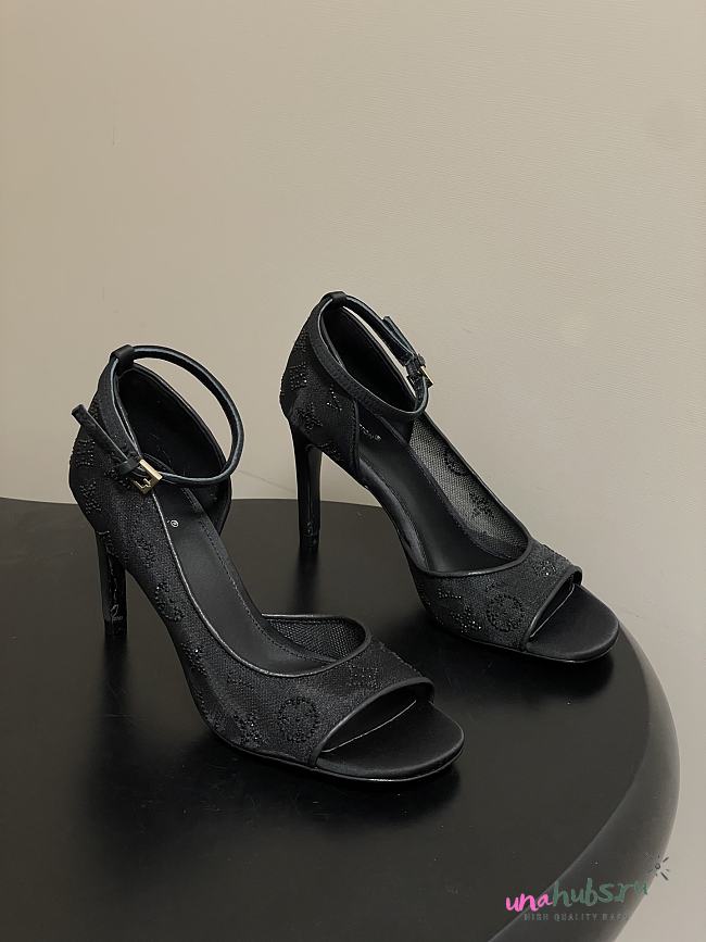 Louis Vuitton Gala Sandal Black Heel 8cm - 1