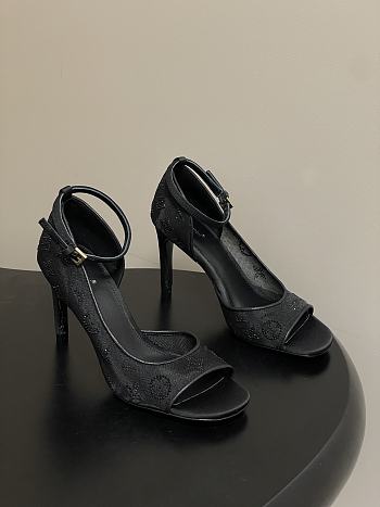Louis Vuitton Gala Sandal Black Heel 8cm
