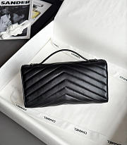Chanel Pouch Bag Black Lambskin 25x13x6.5cm - 3