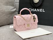 Chanel Top Handle Pink Lambskin 20cm - 5