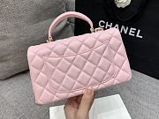 Chanel Top Handle Pink Lambskin 20cm - 4