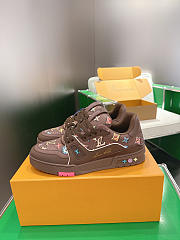 Louis Vuitton Trainer Sneaker Brown 02 - 4