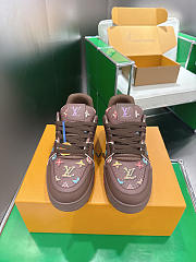 Louis Vuitton Trainer Sneaker Brown 02 - 3