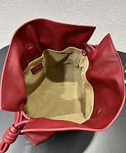 Loewe medium red leather flamenco clutch bag 30x24.5x10cm - 5