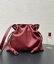 Loewe medium red leather flamenco clutch bag 30x24.5x10cm - 4
