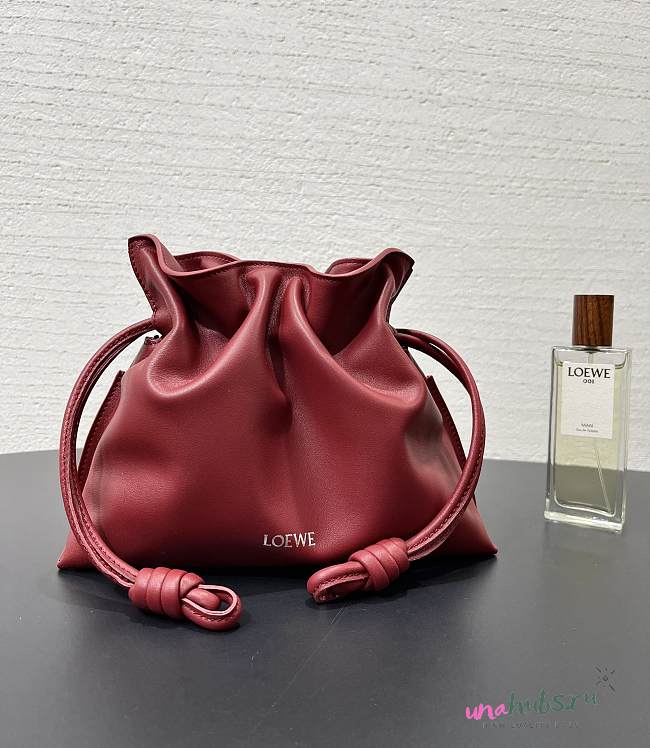 Loewe Red leather flamenco clutch bag 23.5x18x9cmn - 1