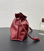 Loewe Red leather flamenco clutch bag 23.5x18x9cmn - 5