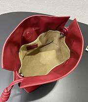 Loewe Red leather flamenco clutch bag 23.5x18x9cmn - 3