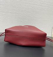 Loewe Red leather flamenco clutch bag 23.5x18x9cmn - 4