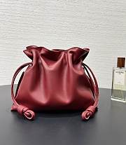 Loewe Red leather flamenco clutch bag 23.5x18x9cmn - 2