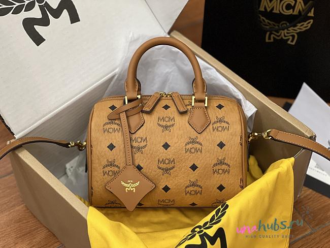 MCM Ella Boston Bag in Visetos 22x12x14.5cm - 1