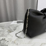 Dior Small Bow Bag Black Lambskin Silver 26x16x10cm - 4