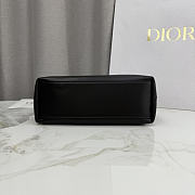 Dior Small Bow Bag Black Lambskin Silver 26x16x10cm - 3
