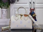 Louis Vuitton Speedy Bandoulière 20 White Blue 20.5x13.5x12cm - 1