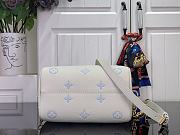 Louis Vuitton Speedy Bandoulière 20 White Blue 20.5x13.5x12cm - 5