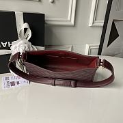 Chanel 26X Hobo Bag in Burgundy 22cm - 3