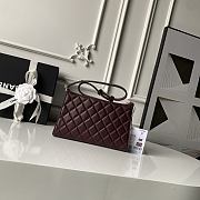 Chanel 26X Hobo Bag in Burgundy 22cm - 2