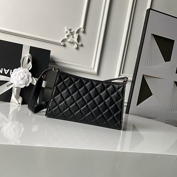 Chanel 26X Hobo Bag in Black Lambskin 22cm