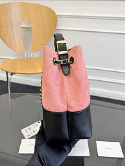Chanel Suede Black & Pink Tote - 36x11.5x32cm - 4