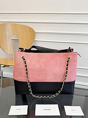 Chanel Suede Black & Pink Tote - 36x11.5x32cm - 3