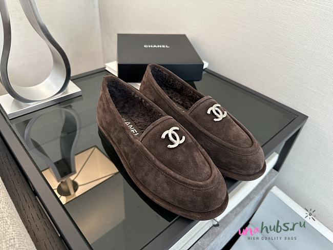 Chanel Dark Brown Loafer - 1