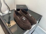Chanel Dark Brown Loafer - 1