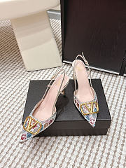 Valentino VLogo Sequined Slingback Pumps 8cm - 1