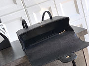 Chanel Small Flap Bag Black Calfskin Gold 22x15x7cm - 5