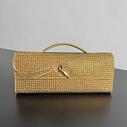 Bottega Veneta Andiamo Clutch Crystal Gold 31x13x3cm - 1