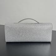 Bottega Veneta Andiamo Clutch Crystal Silver 31x13x3cm - 2
