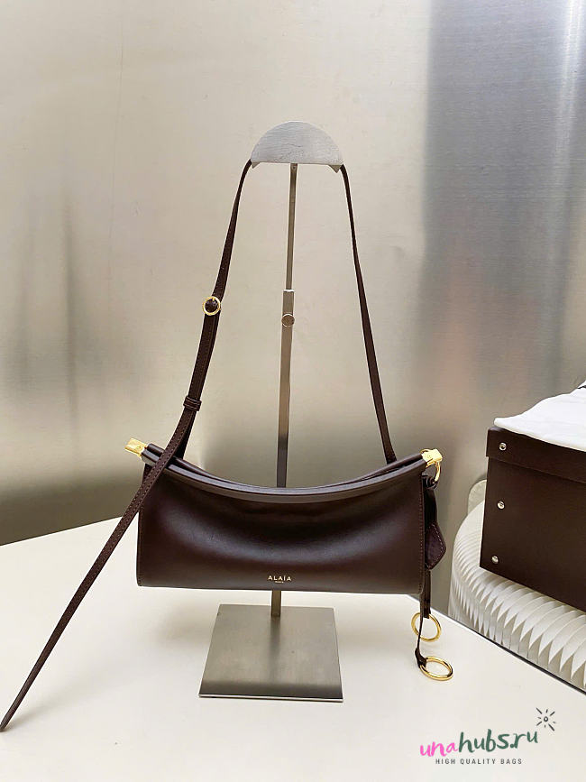 Alaia Le East West Dark Brown Bag 25x12.5x7cm - 1