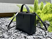 Salvatore Ferragamo Trifolio Box Bag Black 20x15x8cm - 3