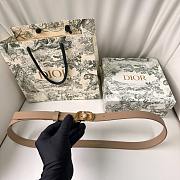 Dior Beige Belt Gold 2cm - 1