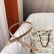 Dior Beige Belt Gold 2cm - 2
