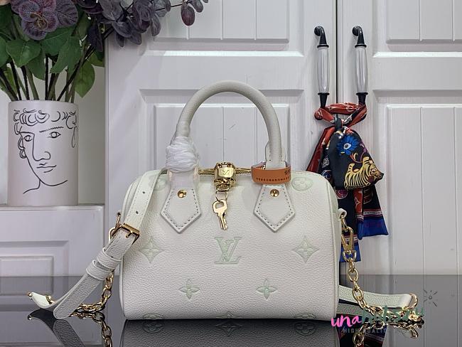 Louis Vuitton Speedy Bandoulière 20 White Green 20.5x13.5x12cm - 1