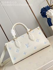 Louis Vuitton OnTheGo East West White Blue 25x13x10cm - 3