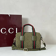 Gucci Mini GG handbag Green Suede 20x13x13cm - 1