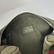Gucci Mini GG handbag Green Suede 20x13x13cm - 5