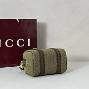 Gucci Mini GG handbag Green Suede 20x13x13cm - 4