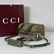 Gucci Mini GG handbag Green Suede 20x13x13cm - 2
