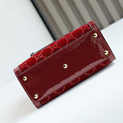 Gucci Diana Crystals Small Tote Bag Red Velvet 20x16x10cm - 2