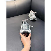 Balenciaga 3xl Split Logo Sneaker In White/Grey/Red - 3